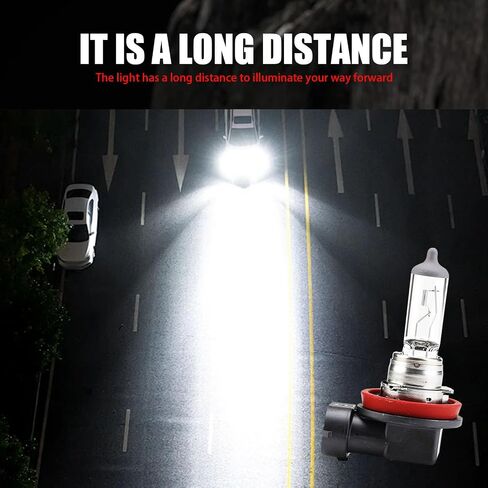 2 PCS Car Halogen Fog Light Bulbs, 12V 55W Waterproof Vehicle Low Beam Light Replacements, Universal Durable Automotive Lighting Bulbs Accessories for Truck SUV Car (White Light #H1) in Saudi Arabia
