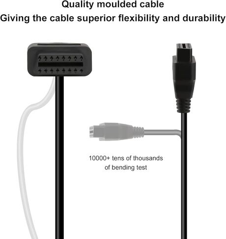 Voilamart لدراجة نارية Har-Ley دراجة نارية Davidson 6Pin Obd2 محول كابل ماسح ضوئي تشخيصي محول موصل Obd Harley 6Pin إلى 16 Pin لدراجات Har-Ley in Kuwait