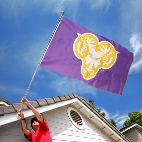 College Flags & Banners Co. West Chester Golden Rams Embroidered and Stitched Nylon Flag in Saudi Arabia