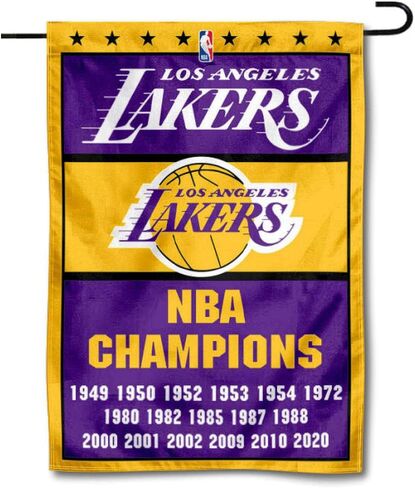 LA Lakers 17 Time Champions Double Sided Garden Flag in Saudi Arabia