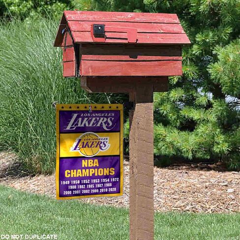 LA Lakers 17 Time Champions Double Sided Garden Flag in Saudi Arabia
