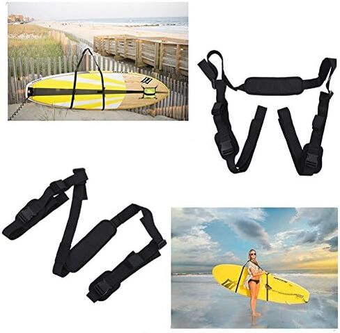 Kayak Carrying Strap Portable Surfboard Shoulder Strap Adjustable Nylon Canoe Sup Surfboard Strap Longboard Carry Belt Kayak Accessories Surfboard Clip Carrier Sun Dolphin Kayak Accessories in Saudi Arabia