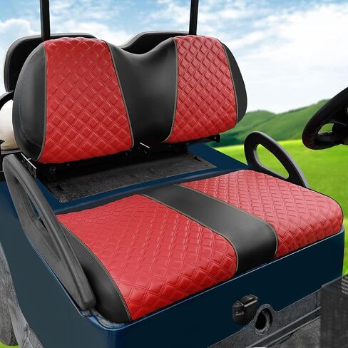 Roykaw Golf Cart Seat Covers Kit Fit for Club Car Precedent OEM Ordinary Seat Cushion, Marine Grade Vinyl Material/More Soft and Comfortable, Breathable & Easy to Clean, in Saudi Arabia