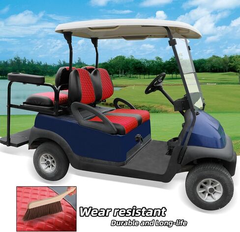 Roykaw Golf Cart Seat Covers Kit Fit for Club Car Precedent OEM Ordinary Seat Cushion, Marine Grade Vinyl Material/More Soft and Comfortable, Breathable & Easy to Clean, in Saudi Arabia