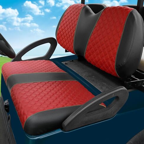 Roykaw Golf Cart Seat Covers Kit Fit for Club Car Precedent OEM Ordinary Seat Cushion, Marine Grade Vinyl Material/More Soft and Comfortable, Breathable & Easy to Clean, in Saudi Arabia