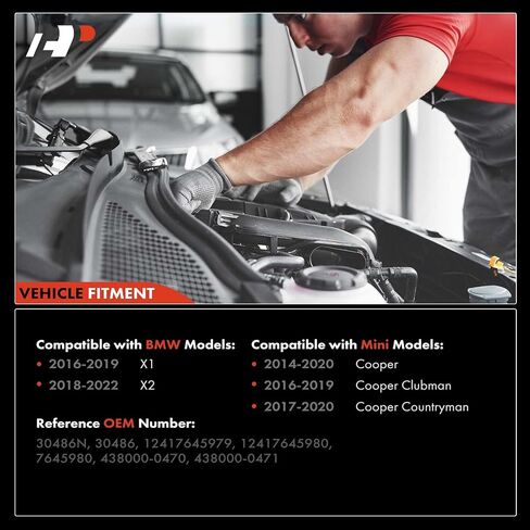 محرك A-Premium Starter متوافق مع BMW X1 16-19 2.0L، X2 19-22 2.0L وMini Cooper 14-20 1.5L 2.0L، Cooper Clubman 1.5L 2.0L، Cooper Countryman 17-20 1.5L 2.0L، 12V 1.5 كيلو واط 15 طن سو 1.5 لتر 2.0 لتر in Saudi Arabia