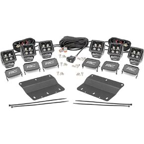 Rough Country DRL Triple LED Fog Light Kit for 2021-2023 Ford Bronco - 51088