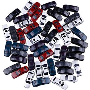 ZJIA Mini Model Painted Car 1:100 Scale Parking Scenery Street Layout (Pack of 50)