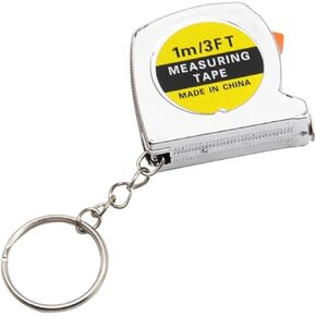 White Tape Measure Keychains Mini Tape Measure Retractable Measuring Tape 1M/ 3ft Mini Keychain Tape Measure Ruler Steel Tape Measure 3ft Linear Measurement in Saudi Arabia
