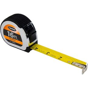 Keson PG1830 Chrome Series Tape Measure with Nylon-Coated Steel Blade (Graduations: ft., in, 1/8), 1-Inch by 30-Foot