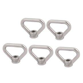 uxcell Lifting Eye Nut M8 Female Thread 304 Stainless Steel Triangle Shape for Rope Fitting Pack of 2