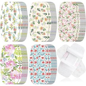 Sinmoe 100 Pcs Large Bandages Big Flexible Adhesive Bandages Wound Care Latex Free Fabric Bandages for Care and Protect Wounds, 2 x 4 Inch (Colorful,Flower)