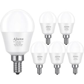 LED Ceiling Fan Light Bulbs 40W Equivalent 120V LED Candle Holder Bulb, 5W 2700K Warm White Used for Chandeliers, Ceiling Fan Lights, Wall Chandeliers, etc, E12 Base 4Packs