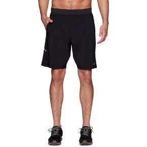 RBX Activewear Workout Shorts for Men, Quick Drying Woven Running Basketball Shorts with Flat Waistband, 9" Inseam
