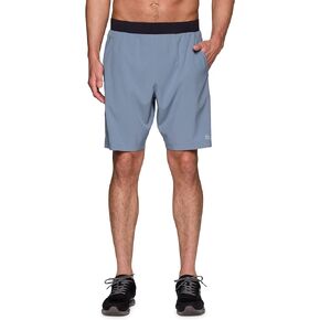 RBX Activewear Workout Shorts for Men, Quick Drying Woven Running Basketball Shorts with Flat Waistband, 9" Inseam