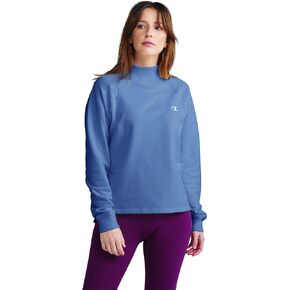 Champion Women’s Powerblend Mock Neck Pullover, Women’s Sweatshirts, Pullover Sweatshirts, Women’s Pullovers, “C" Logo