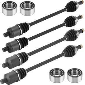 Front Rear Left and Right CV Axle shaft & Wheel Bearing Set for Polaris RZR XP/XP 4/XP 1000/XP 4 1000/ Turbo 2016-2022, Replace for 1333434 1333942 1334273 1333718 1333858 1334189 - Full Set