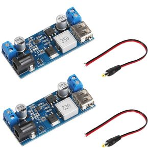 2Pcs 12v to 5v 5A Converter Step-Down Power Supply 24V / 12V to 5V 5A Voltage Regulator DC 9V-36V Step-Down to DC 5V-5.3V 3.5-6A Volt Transformer