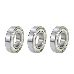 3 Pcs 6003Z Double Metal Shielded Deep Groove Ball Bearing (35mmOD x 17mmID x 8mmT)