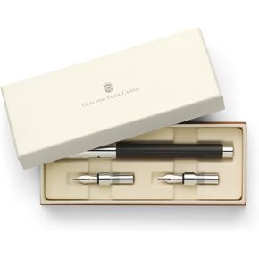 FABER-CASTELL 141506 Faber Castel Calligraphy Set, Tasimio, Black, 0.04, 0.05, 0.07 inches (1.1/1.4/1.8 mm), Dual Use, Genuine Imported Product