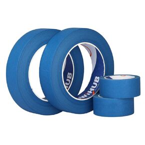 4 Pack Black Painters Tape, 1 inch Black Masking Tape for Home, Office, School, DIY Art, Crafts, Labeling (1" x 55 Yards x 2pk) + (1" x 11 Yards x 2pk)