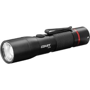 Coast HX5R 620 Lumen Rechargeable LED Flashlight with Slide Focus and CR123 Compatible, Batteries Included