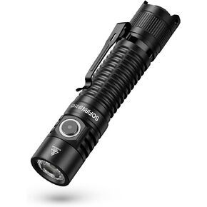 77outdoor Pocket Flashlight Rechargeable, Sofirn SP31 V3.0 2000 High Lumen Tactical Flashlight with Powerful LED, Battery for EDC, Home, Emergency, Heavy Duty, IPX8 Waterproof