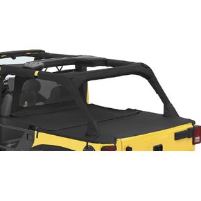 Bestop 9003435 Black Diamond Duster Deck Cover Extension For 2007-2018 Wrangler Unlimited
