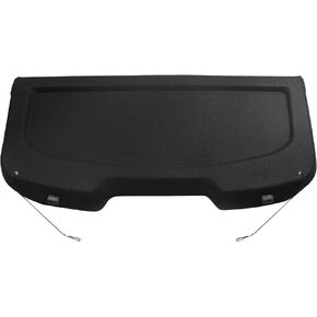 IKON MOTORSPORTS, Cargo Cover Board Compatible with 2011-2019 Ford Fiesta Hatchback, Black Rear Shield Shade Tonneau Security Non Retractable, 2012 2013 2014 2015 2016 2017 2018(Clips Not Included)