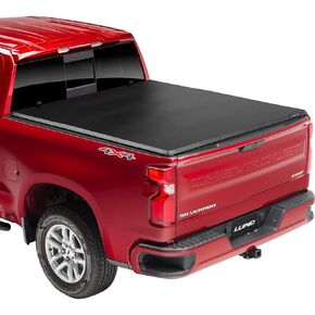 Lund Hard Tri-Fold Hard Folding Truck Bed Tonneau Cover | 969159 | Fits 2014 - 2018, 2019 Legacy/Limited Chevy/GMC Silverado/Sierra 5' 9" Bed (69.3")