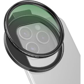 CPL Filter for Phone, 72mm Camera Polarized Lens Polarizing Filter with Metal Cold Shoe Phone Clip Compatible with iPhone 15 14 13 12 11 X XS PLUS PRO Max Samsung Galaxy Motorola Pixel