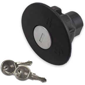 1 PC Car Gas Cap with Lock, Anti-theft Vehicle Fuel Cap Replacement Accessories for Safety Driving, Fuel Lock Cap with 2 Keys, Compatible with Ford #OEM 8U5Z9C268B 8U5Z-9C268-B 10524 (Black)