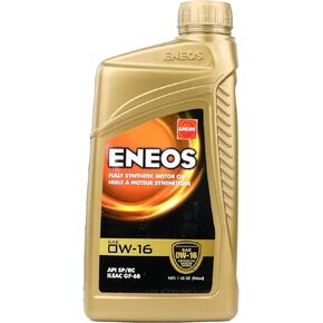 ENEOS 0W-16 Fully Synthetic Motor Oil (1-Quart, Single Pack)