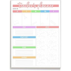 Tiny Expressions - Teacher Appreciation Notepads | Teacher Gifts & School Supplies | 40 Tear Away Sheets on Premium Paper Made in the USA | Great for Classroom or Home Use | Weekly Planner Note Pad
