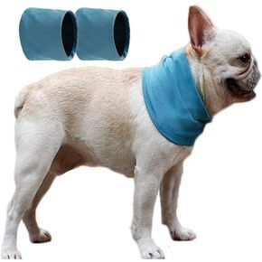 Dog Instant Cooling Bandana Scarf - 2Pcs Summer Pet Bandana Pet Collar Bulldog Ice Collar Towels for Small Medium Breeds (Small)
