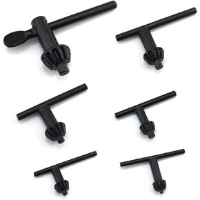 6IN1 Drill Chuck Key Wrench Electric Drill Clamping Tool 6 Sizes Electric Hand Drill Chuck Wrench Tool Part Drill Chuck Keys