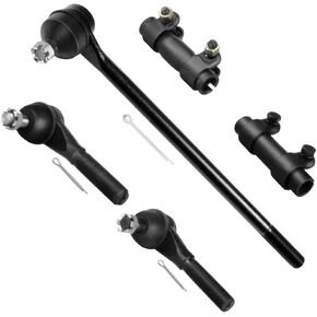 SCITOO 5pcs Front Suspension Kit Inner Outer Tie Rod End Adjusting Sleeve Fit 1980-1996 For Ford For F-150 2WD 4WD / Bronco 4WD / For F-250 2WD / For F-350 2WD
