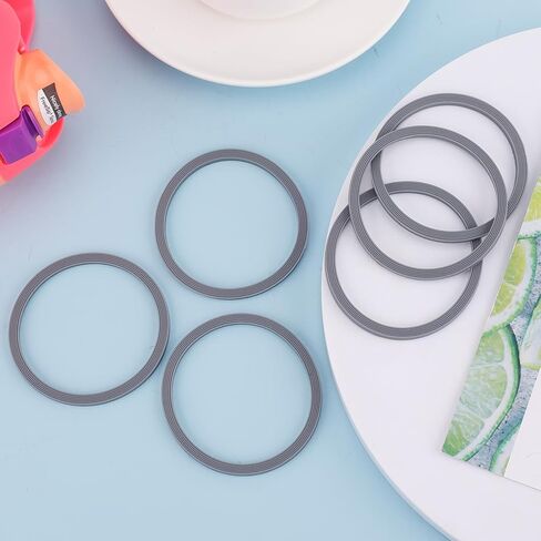6 Pack Water Bottle Gasket Replacement for Owala FreeSip, Silicone Lid Seal O Ring Sealing Gaskets Replacement Parts Accessories Compatible with Owala Stainless Steel Cup (Grey) in Saudi Arabia