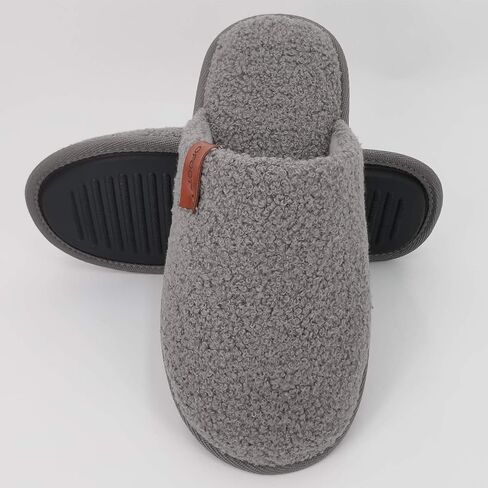 ofoot Womens Warm Fuzzy House Slippers Indoor Slip On Bedroom Shoes with Memory Foam Insole Non Skid Rubber Soles in Saudi Arabia