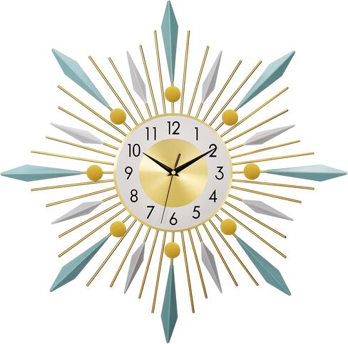GOLOZA Large Wall Clock for Living Room Decor, 22.5Inch, Silent Non-Ticking, Battery Operated, Modern Home Decorations for Living Room, Bedroom, Dining Room, Office, Hotels in Saudi Arabia