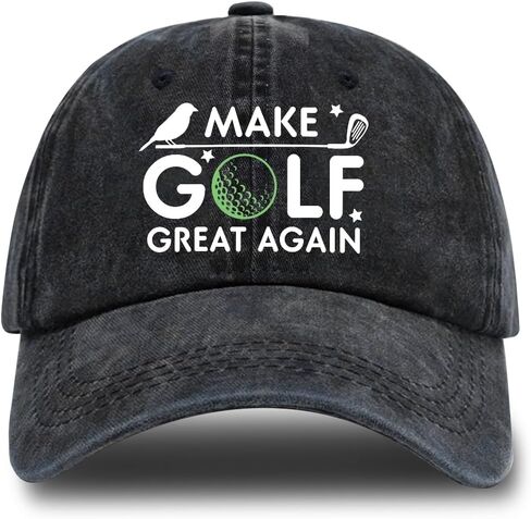 Golf Theme Adjustable Washed Cotton Baseball Cap, Funny Retro Trucker Hat Gift for Men Women Golf Lover Golf Fan in Saudi Arabia
