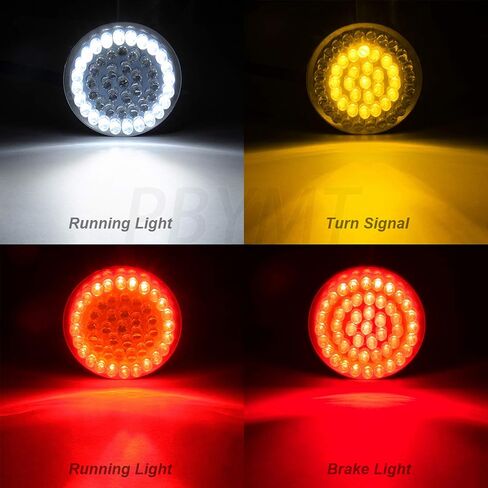 PBYMT 2 بوصة رصاصة 1157 LED ضوء إشارة الانعطاف الأمامي والخلفي متوافق مع Harley Davidson Sporster Touring Road King Electra Street Glide 1997-2024 in Kuwait