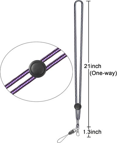 YOUOWO 5 Pack Circle Lanyards with Vertical ID Badge Holder Adjustable Neck Coloured Lanyard,for Women Keys Cruise Office in Saudi Arabia