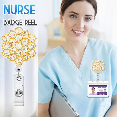 حامل بكرة شارة العامل الاجتماعي من Plifal قابل للسحب مع مشبك هوية للممرضة واسم التمريض وبطاقة بطاقة التعريف وطالب التمريض والطبيب RN LVN المساعد الطبي للعمل والمكتب التمساح بمشبك الملحقات in Saudi Arabia