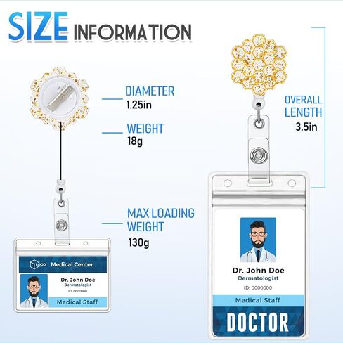 حامل بكرة شارة العامل الاجتماعي من Plifal قابل للسحب مع مشبك هوية للممرضة واسم التمريض وبطاقة بطاقة التعريف وطالب التمريض والطبيب RN LVN المساعد الطبي للعمل والمكتب التمساح بمشبك الملحقات in Saudi Arabia