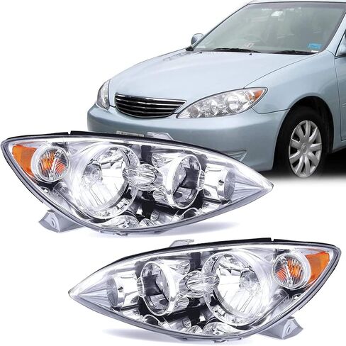 مجموعة المصابيح الأمامية متوافقة مع 2005 2006 Toyota Camry LE XLE SE، جانب السائق والراكب in Saudi Arabia