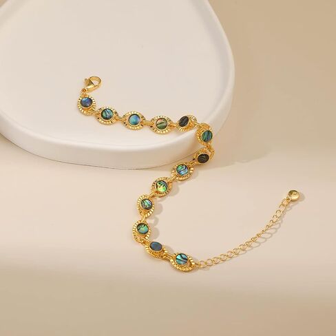 Gold Bracelets for Women Girls, 18K Gold Plated Cute Layered Bracelets for Women Teen Girls Link Bracelets Initial Heart Bracelet for Women Girls Kids Jewelry in Saudi Arabia