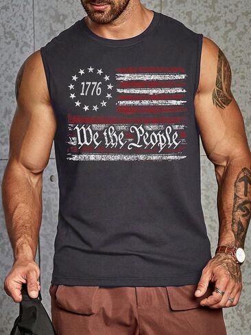 1776 We The People Shirt Mens 4th of July Shirts American Flag Patriotic Short Sleeve T-Shirt in Saudi Arabia