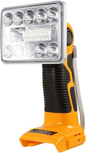 Hipoke 18W Dewalt Light Powered by Dewalt 20V Max Lithium-ion Batteries, 2000LM Flashlight Spotlight with USB Port, LED Work Light 110 Degree Pivoting Head Zinc Alloy… in Saudi Arabia