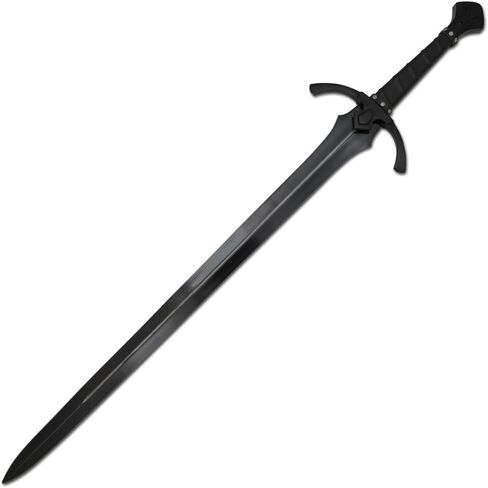 Medieval Warrior Black Sword 42 inch Overall Handmade Hand Forged 1065 High Carbon Steel Full Tang in Saudi Arabia
